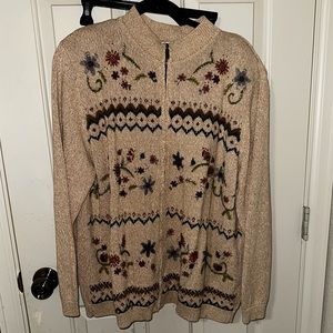Embroidered sweater